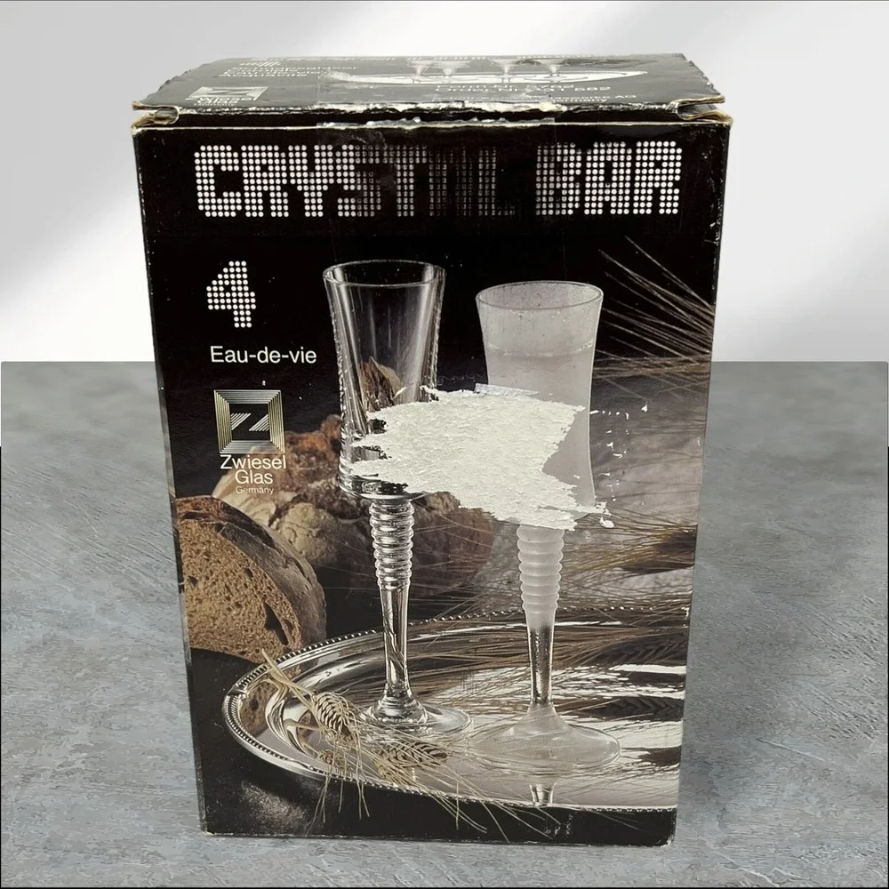 BRAND NEW IN BOX Zwiesel‎ Glas Germany Crystal Bar Set Of 4 Cordials